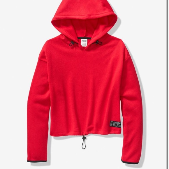 PINK Victoria Secret Sweater Knit Pullover Hoodie - Picture 2 of 9